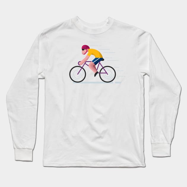 Cycling Long Sleeve T-Shirt by Malchev